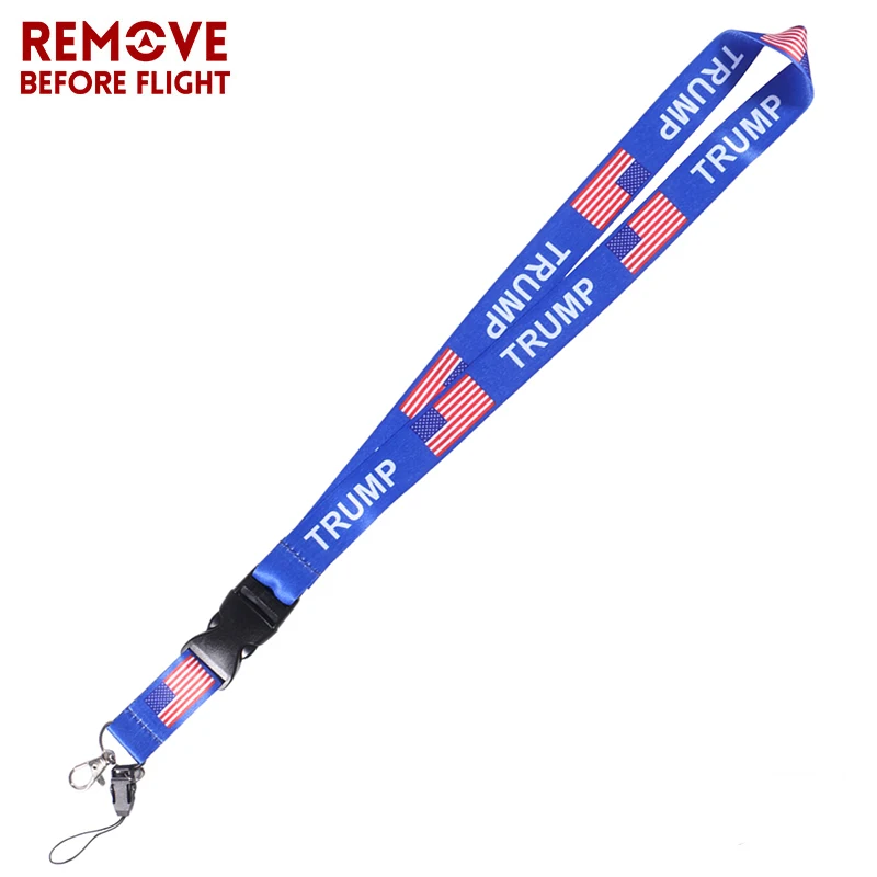 Remove Before Flight ID Badge Holder Lanyard Strap for Phone American Series Blinghero Call USB Whistle TRUMP Lanyard Keychains