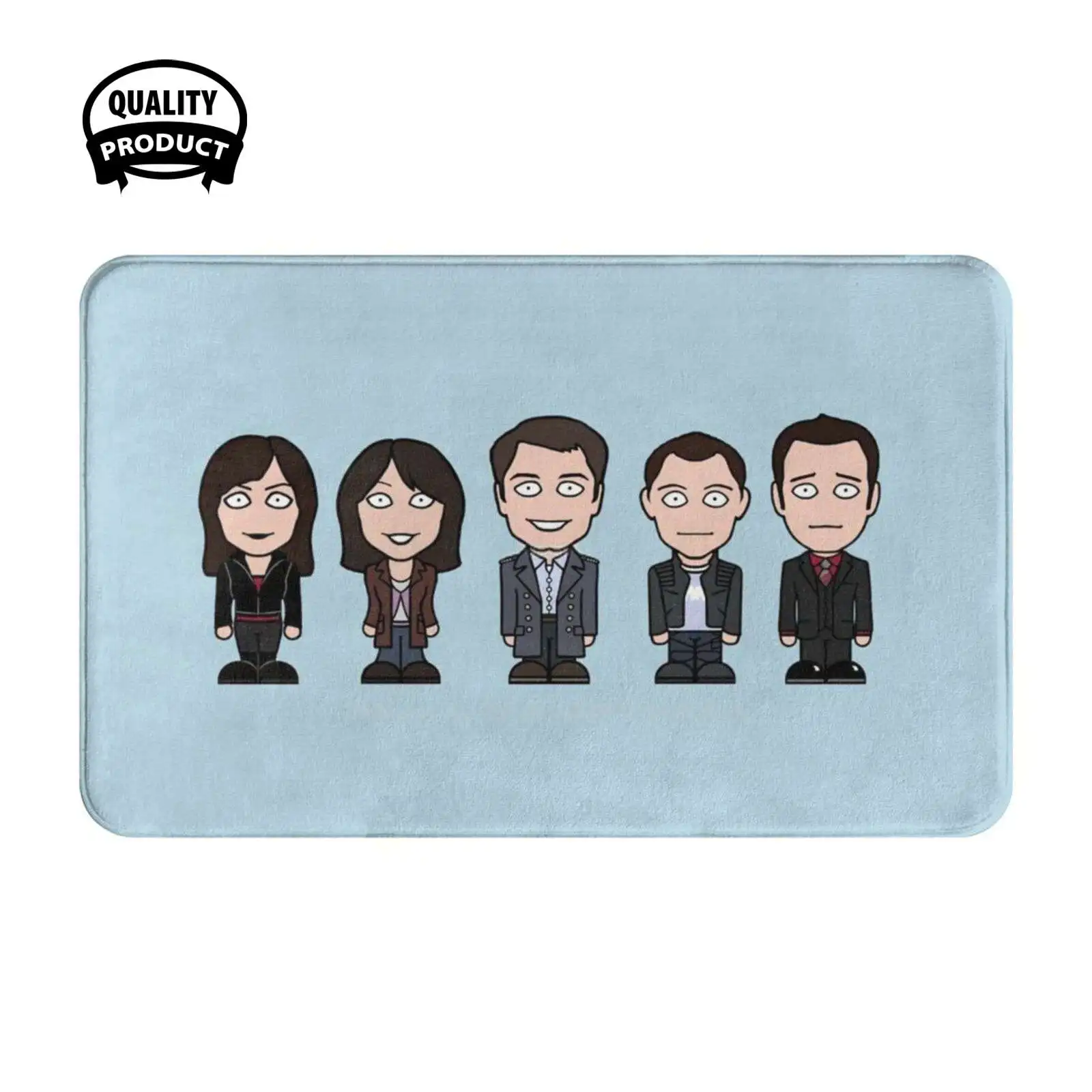 Team Torchwood Soft Cushion Home Carpet Door Mat Car Rug Torchwood John Barrowman Captain Jack Harkness Gwen Cooper Eve Myles