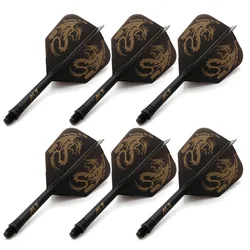 CUESOUL 6 Pieces ROST Integrated Dart Shaft and Flights