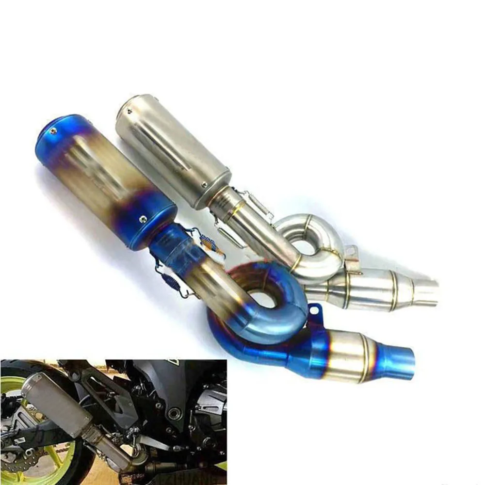 

2013-2016 Z800 Ninja 800 Exhaust Pipe Modified for Kawasaki Motorcycle Middle Pipe Slip On 51 mm Escape Removable DB Killer Tips