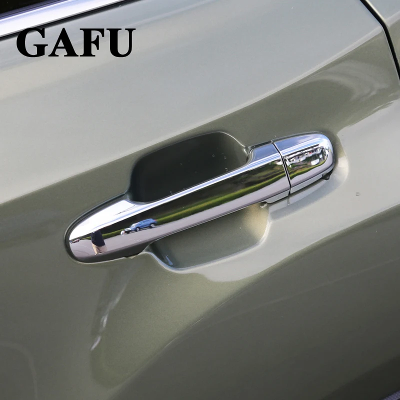 For Subaru Forester 2019 2020 Chrome Door Side Handles Cover Molding Trim Protectors sticker Car Accessories 4pcs