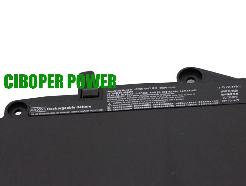 CP Laptop Battery SN03XL ST03XL 800514-001 800232-541 800232-271 11.4V 44WH For EliteBook 820 G3 820 G4 725 G3 725 G4 Series