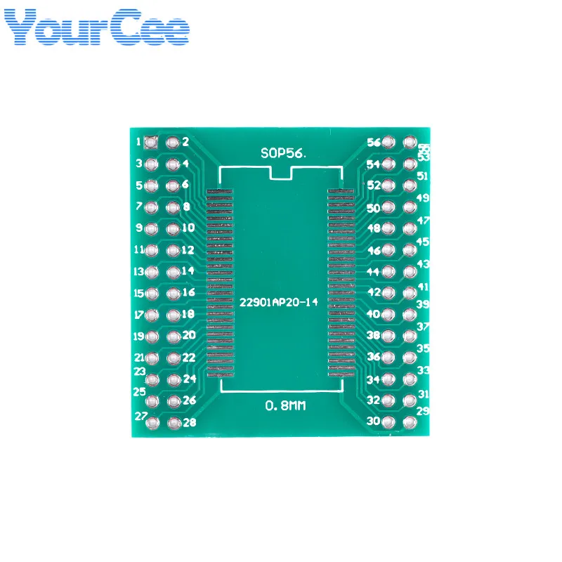 5pcs TSOPII TSSOP56 SOP56 Converter Board Patch to DIP 0.635mm 0.8mm Spacing Adapter Plate