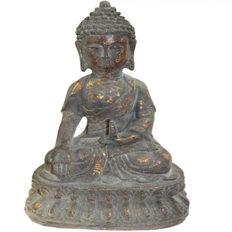 

China Old Bronze Collections From The Countryside Buddha Statue