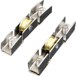 5PCS Sliding Door Wheels Rollers Heavy Mute Stainless Steel Window Sliding Furniture Hardware Door Bearing Pulley
