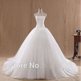 

White lace Floor Length cheap Wedding Dress 2016 new hot sexy tulle Brides ball Gown Vestido De Noiva casamento bridal dresses