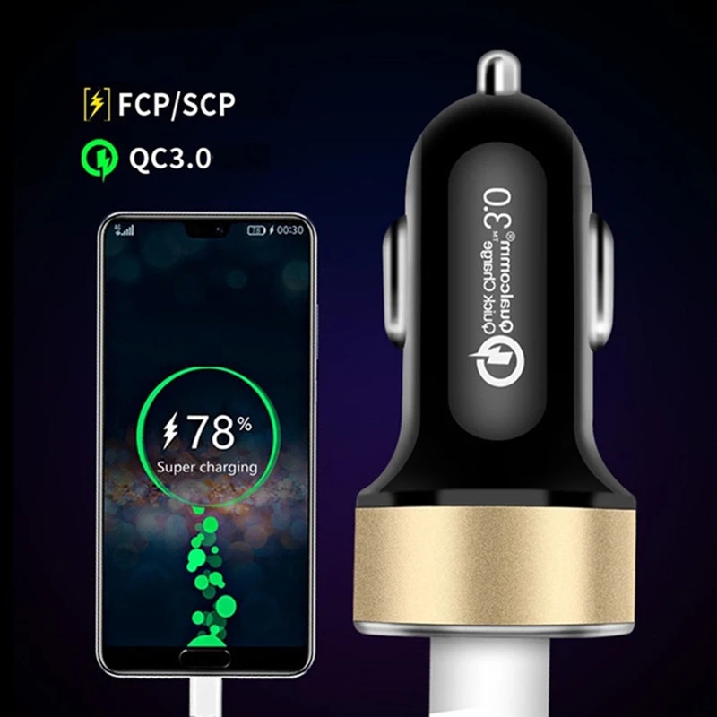 Fast Car Charger Quick Charge 3.0 Power Bank For Samsung S21 S20 FE Note 20 Ultra A12 A32 A52 A42 5G Xiaomi Mi 11 Mobile Phones