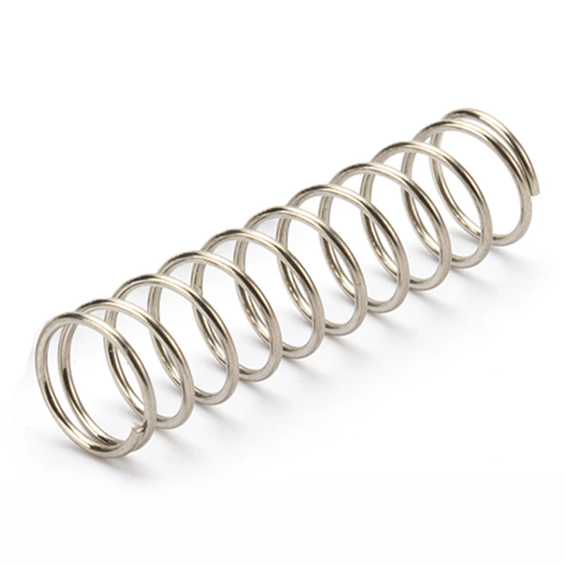 10pcs 304 Stainless Steel Spring Wire Diameter 1.2mm Compress Pressure Spring Rotor Return Buffer Cylidrical Coil Od 6mm~22mm