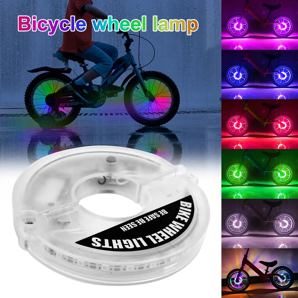 22 LED Flash Spoke Light Intelligent Induction Bicycle Wheel Light USB Rechargeable Balance Car Drum Light  Tyre Tire Valve Lamp