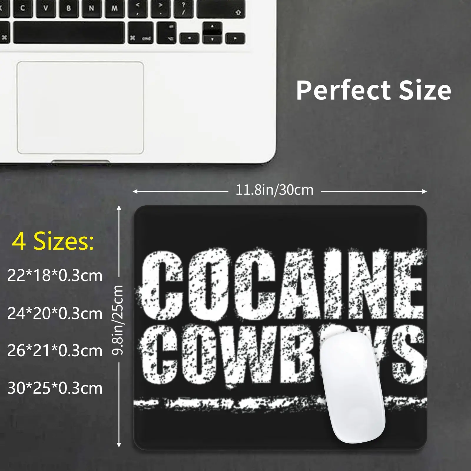 Cocaine Cowboys Boris Brejcha Techno Merch Mouse Pad DIY Print Cocaine Snow White Boris Brejcha Brecha