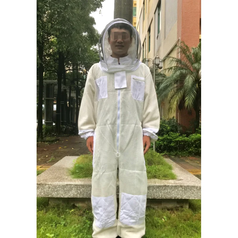 1 Set Beekeeping Suit Bee Keeper Professional Clothing Mosquito Suit Metal Zipper Bees Breathable Anti Beekeeping Clothing