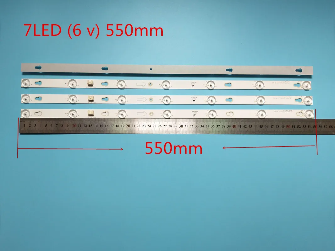 

Nova10 pçs/lote 7LED 550 milímetros tira conduzida Luz de Fundo para 32S3750 32HR330M07A2 V2 LVW320CSOT 32D700 HR-56613-12785 Y