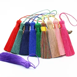 2szt/lot 8cm Fat Tassel Silk Tassel Fringe Pendant Tassel Trim Decor Key Tassels DIY Craft Jewelry Making Curtains Home Decor