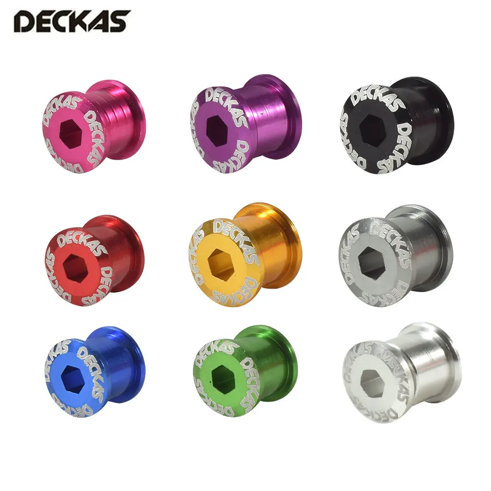 DECKAS Bicycle Chainwheel Bolts 7075 T6 Aluminum Alloy CNC MTB Road Bike Chainring Screws for Crankset Bicycle Parts