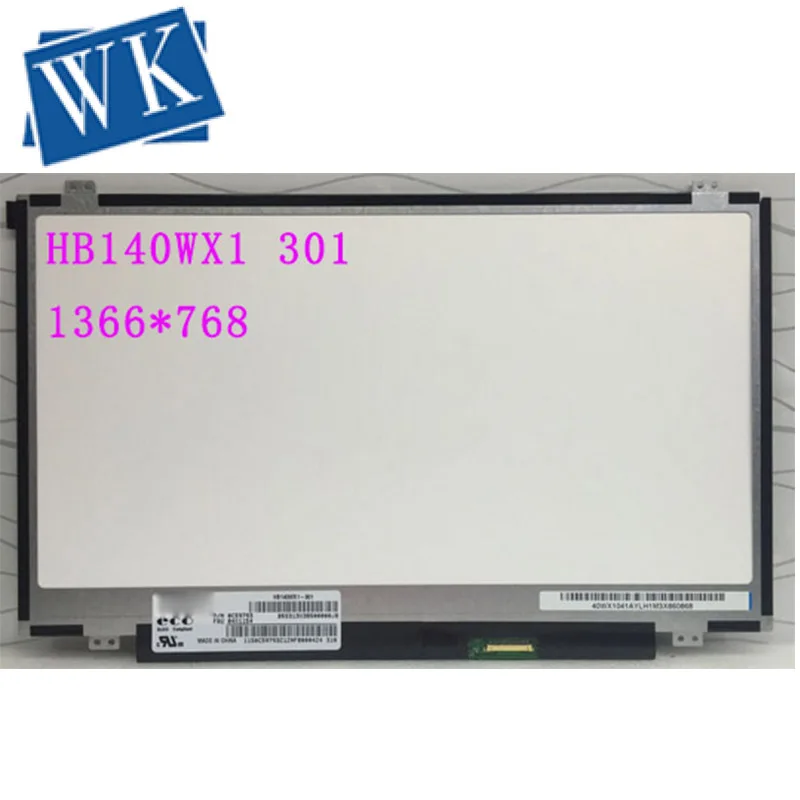 

For BOE HB140WX1 301 401 501 601 NT140WHM-N31 N41N140BGE-EA3 E43 EB2 for Laptop 14.0" HD 1366X768 30Pins