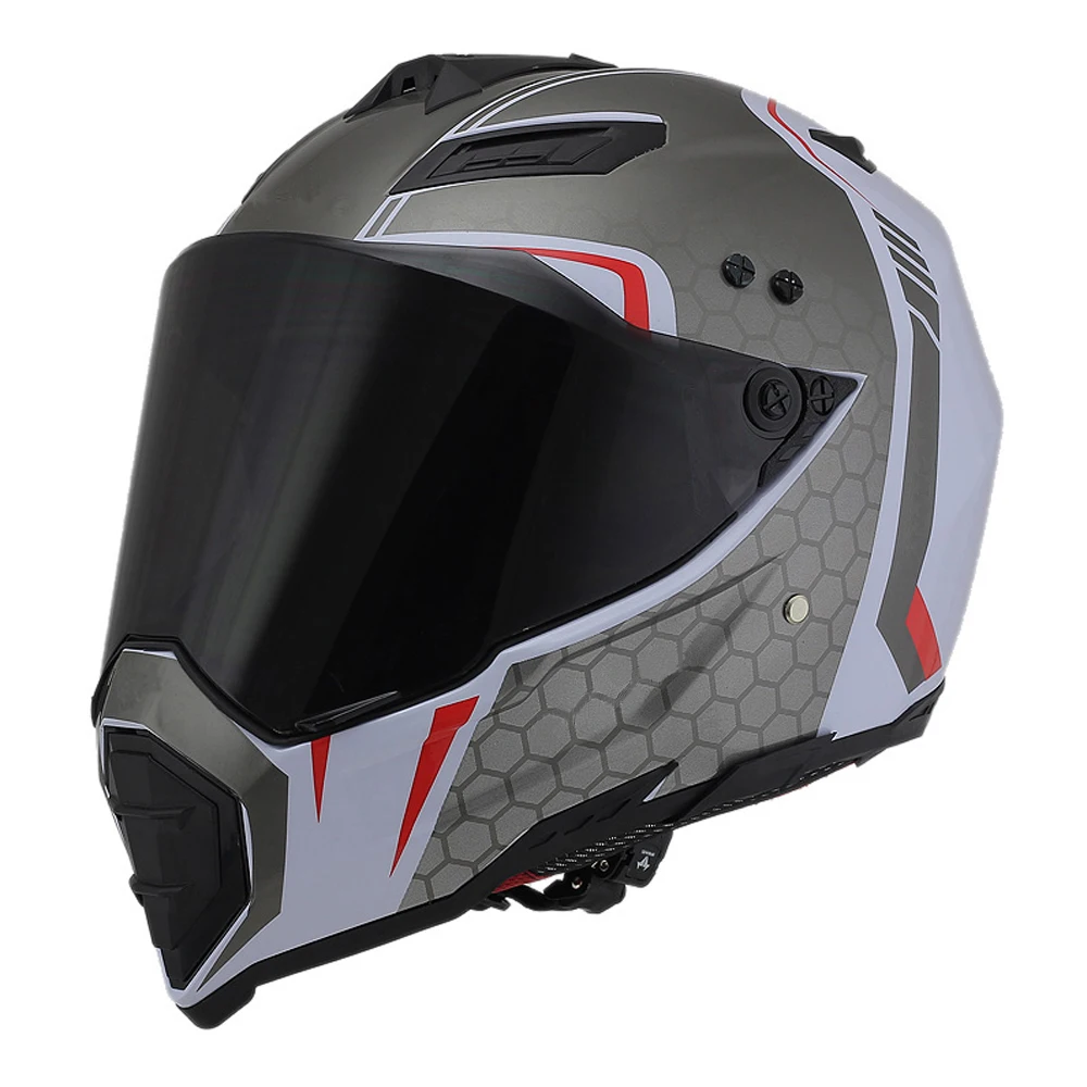 

Full Face Motorcycle Helmet Motocross Dual Sport ATV MX MTB Off Road Dirt Bike DOT Certified For Men