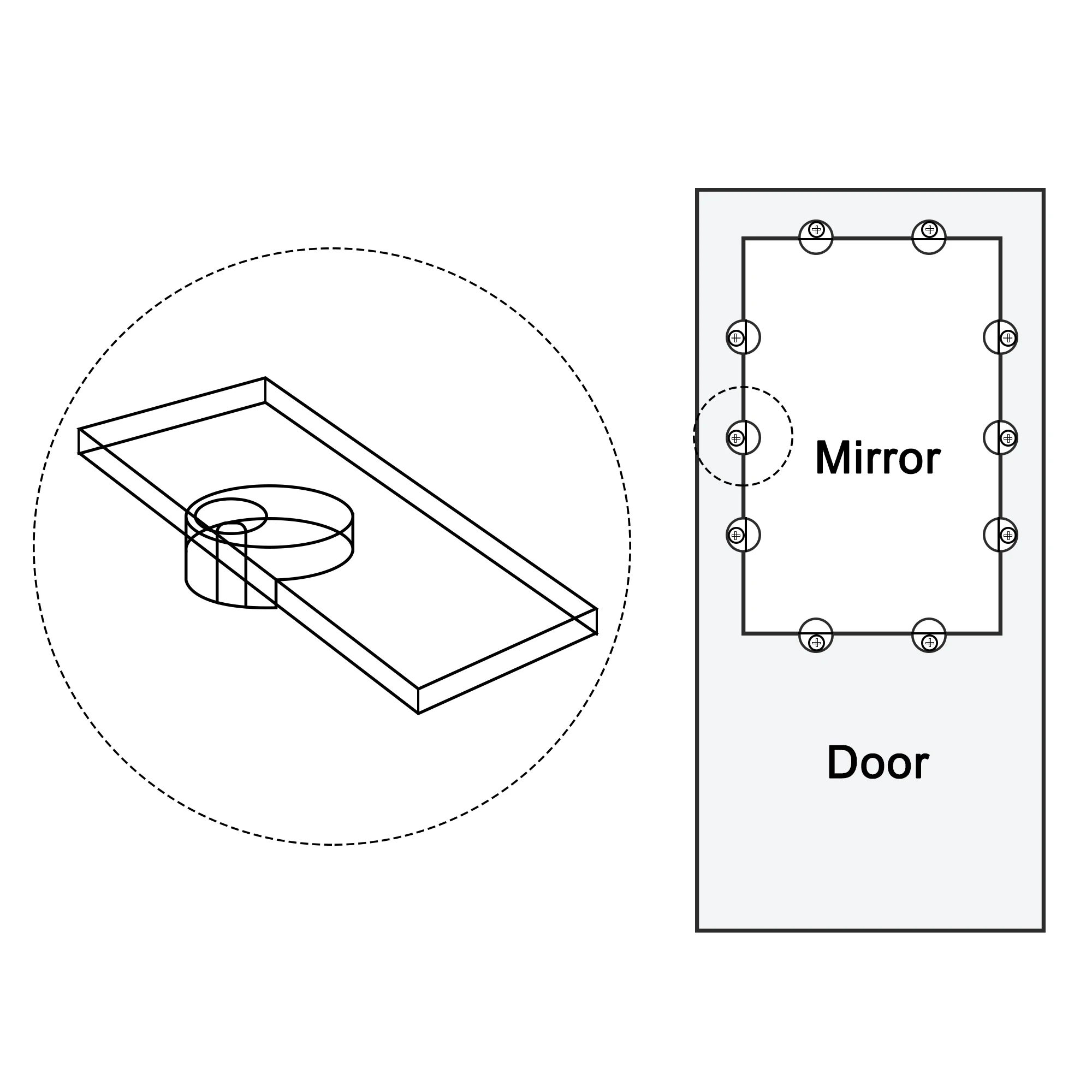 Uxcell 50 Set Glass Retainer Clips Kit, 20mmx11mm Cabinet Door Clips Mirrors Holder