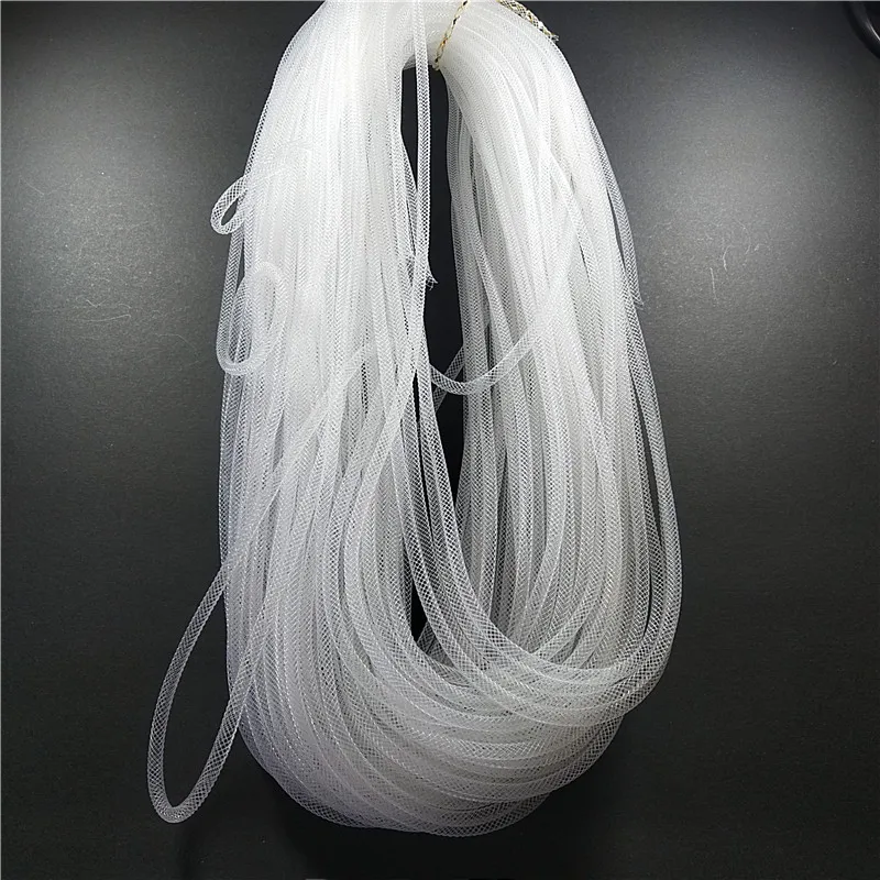 4mm/8mm/10mm/16mm Polyester Haar Pferd Netting Geflecht Tubular Ribbon Für Verwenden in, Der Hüte Fascinator/Handwerk/Hochzeit Kleid Sewin