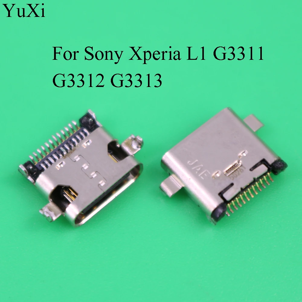 YuXi Micro USB For Sony Xperia L1 G3311 G3312 G3313 Ribbon Module Repair Parts Power Charging Port Socket Power Connector Plug