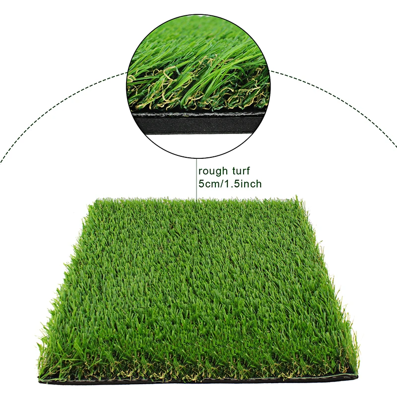 CRESTGOLF Golf Hitting Mats Indoor/Outdoor SBR Golf Mats for Driving Range Practice Backyard Use Green (Long/Short Grass)