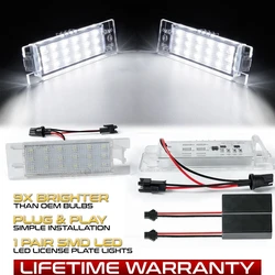 2Pcs LED Number License Plate Light Lamps For Opel Astra K J H Corsa D E C Meriva A B Vectra C Zafira B Insignia Adam or Vauxhal
