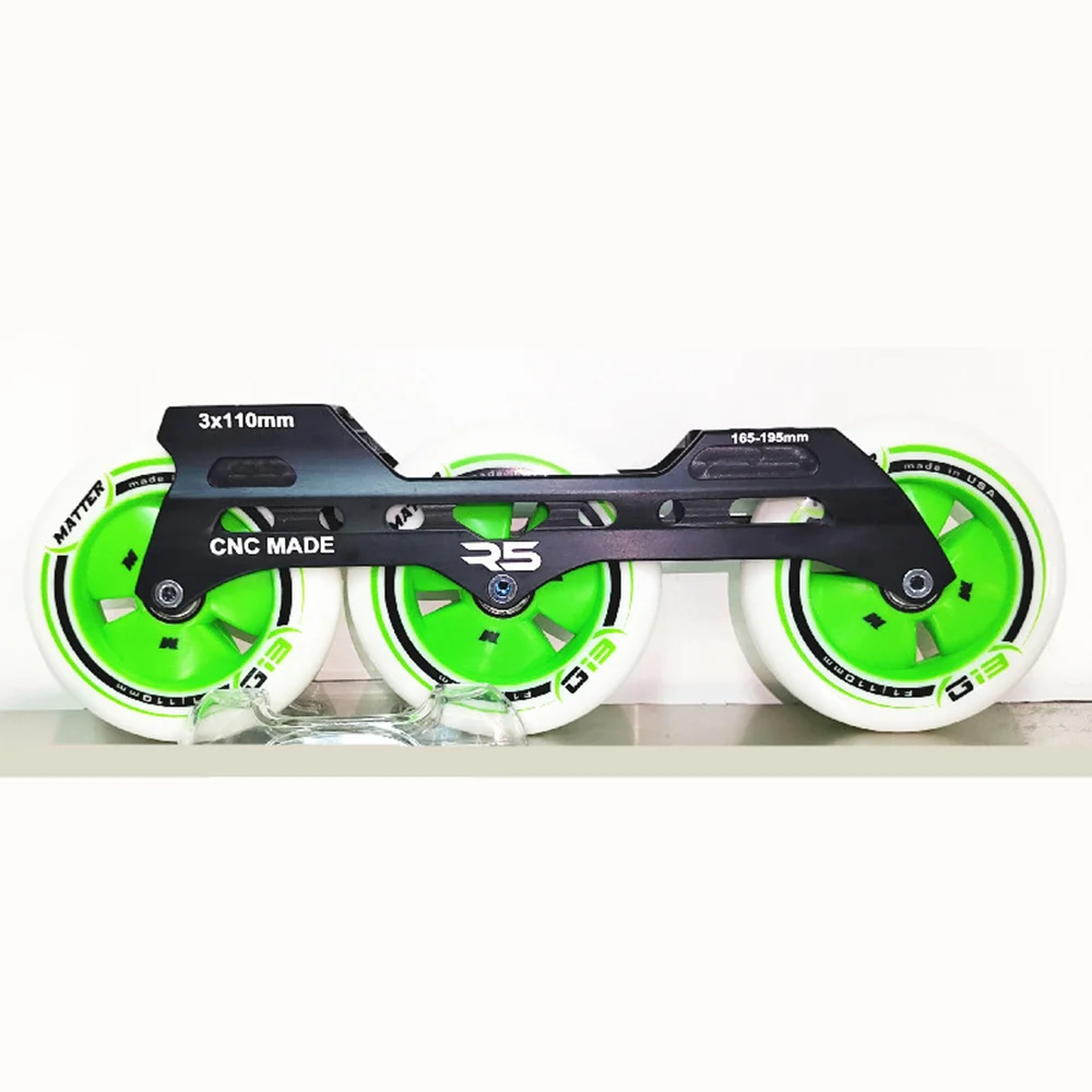 3X110mm R5 inline speed base MATTER Gi3 Skating wheel Powerslide Pleasure Tool 243mm Roller Frame G13 F0 F1 110 110mm Tire Rodas