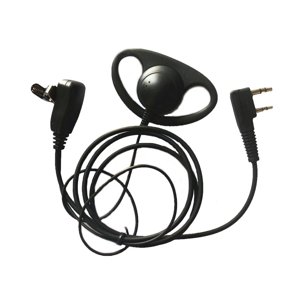 10xD Shape Ear Hook Earpiece Headset Headphone Earphone Mic For Kenwood Baofeng Two Way Radio TK3160 TK-3170 TK-3173 TK-3200