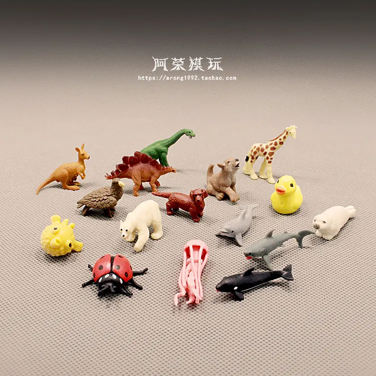 Fairy Garden Miniature Accessories Decoration Small Animal Model Dinosaur Sea Lions Shark Dolphin Bear Ladybug Figurine Toys