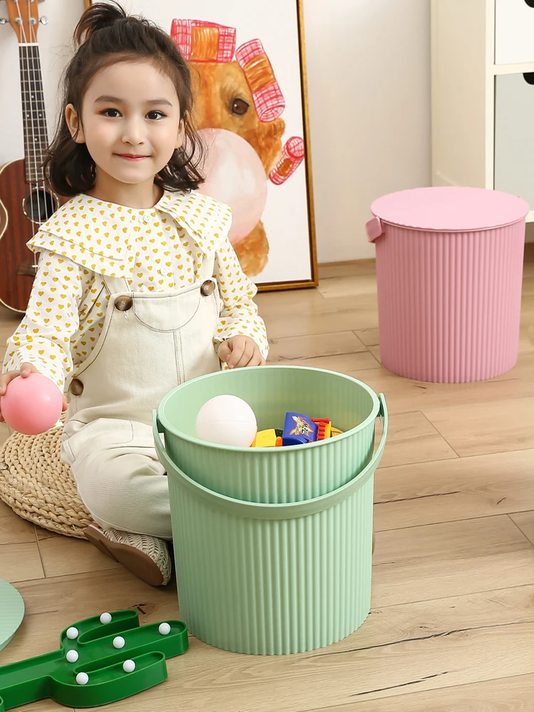 zq Storage Stool Storage Stool Can Sit on Others with Doorway Shoe Wearing Stool Plastic Toy Storage Box