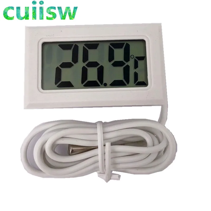 1 قطعة LCD ميزان الحرارة الرقمي لدرجة حرارة الفريزر-50 ~ 110 درجة ميزان حرارة الثلاجة