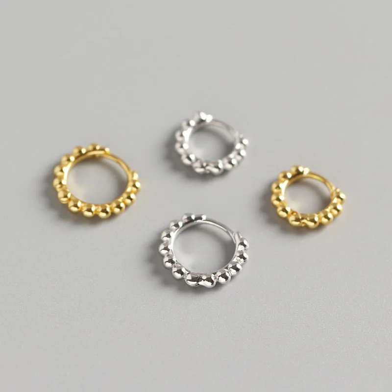 ANENJERY Small Single Hoop Earrings for Women Daily All-match Jewelry Accessory Wholesale