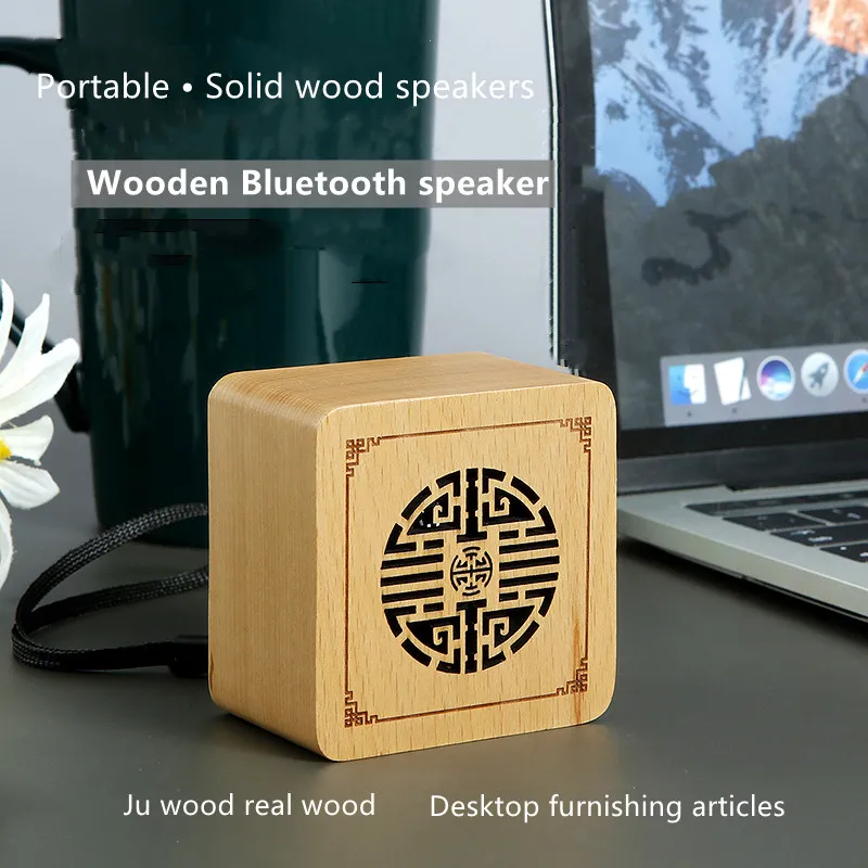나무 스피커 야외 작은 스피커 무선 스피커 컴퓨터 MP4 오디오 센터 Pc 사운드 박스 Minifit 휴대용 비디오 소비자