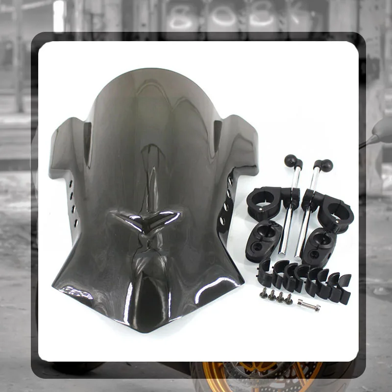 

For YAMAHA FZ6 FZ1 XJ6 FZ8 FZ1N Universal Motorcycle Windscreen Windshield Covers Screen Smoke Lens Motorbikes Deflector