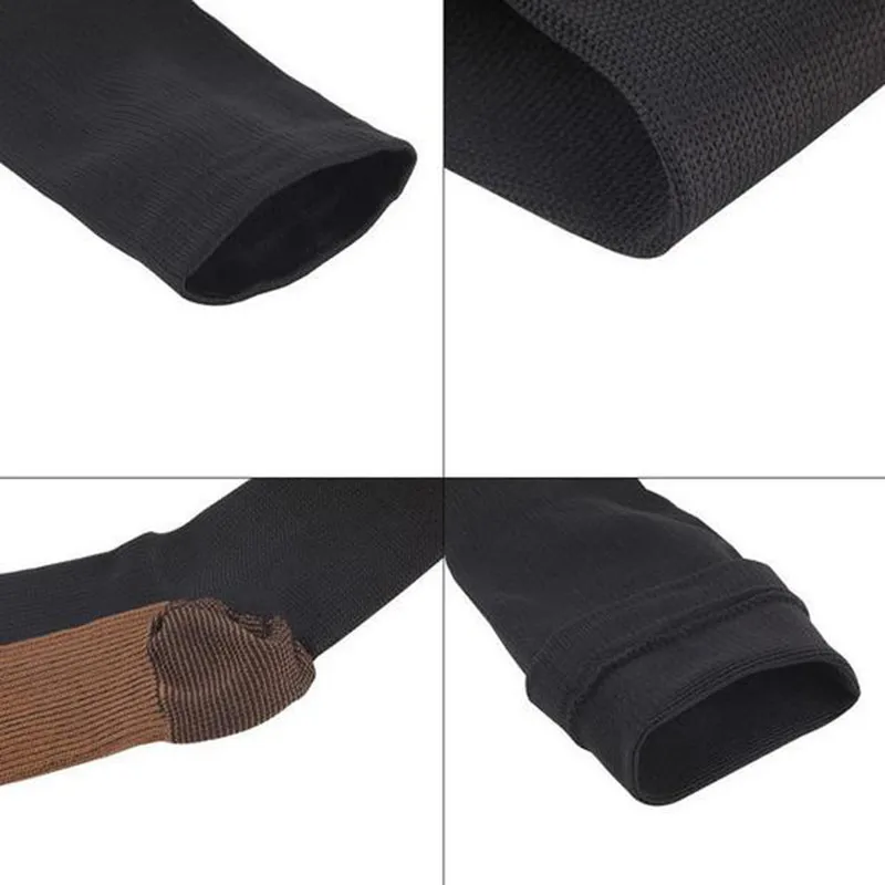 5PAIR Men Compression Socks Copper Fiber Fatigue Anti Pressure Vein Elastic Travel Mountaineering Running  Socks S --XXL