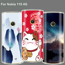For Nokia 110 4G Case Silicone Soft TPU Painted Back Cover Case For Nokia TA-1373 Phone Case For Nokia 110 1.8