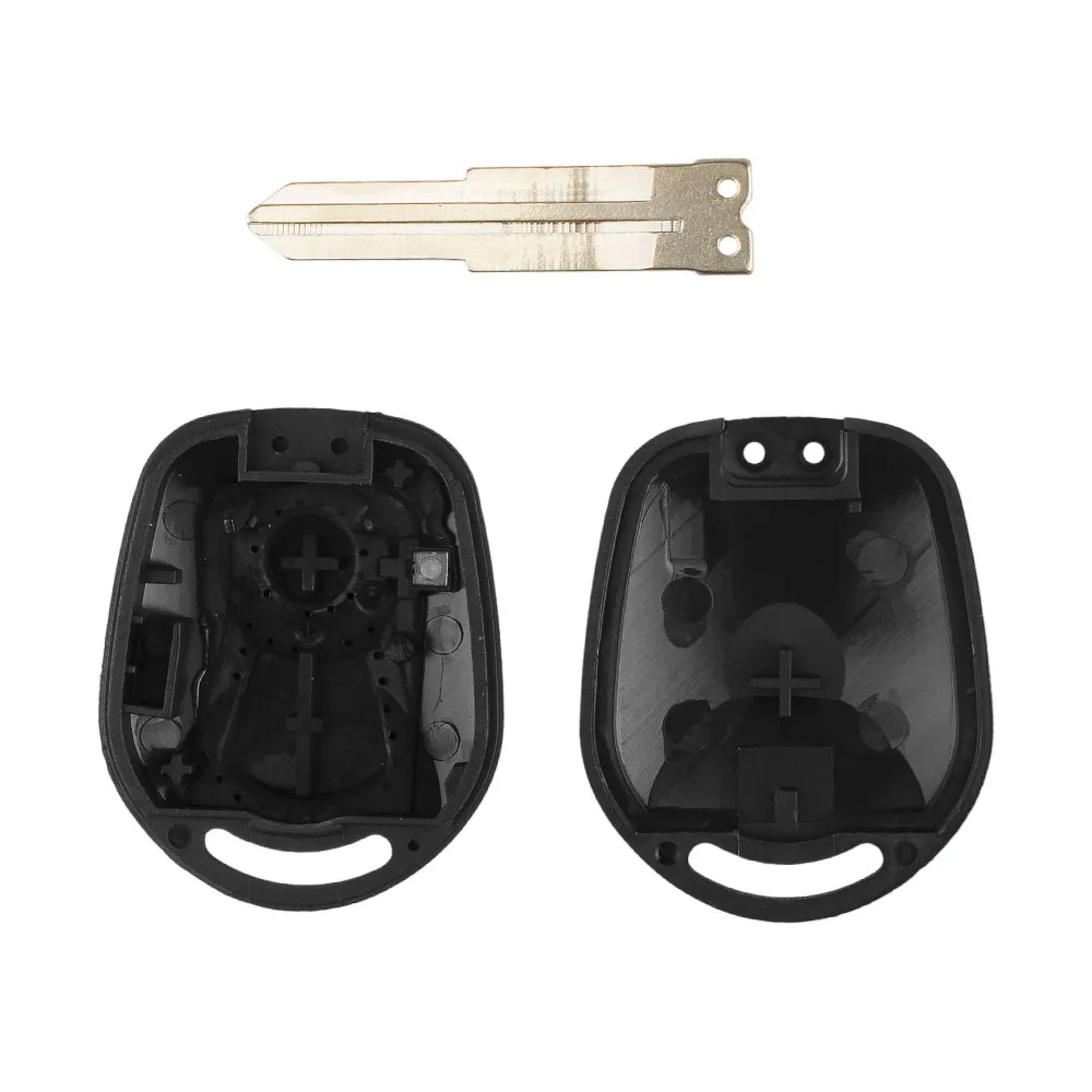 KEYYOU-carcasa de llave remota de coche, carcasa de 2 botones para Ssangyong ACTYON Kyron Rexton RX7, hoja sin cortar, funda para mando a distancia