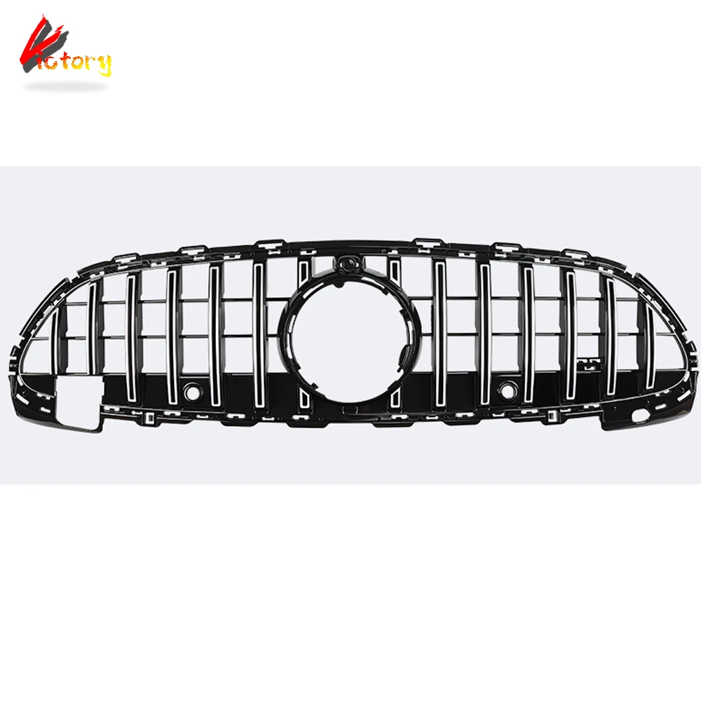 Racing Grille For Mercedes-benz C Class W206 C200L C260L C300L 2021+ ABS GT Style Mesh Grills Car Body Kit