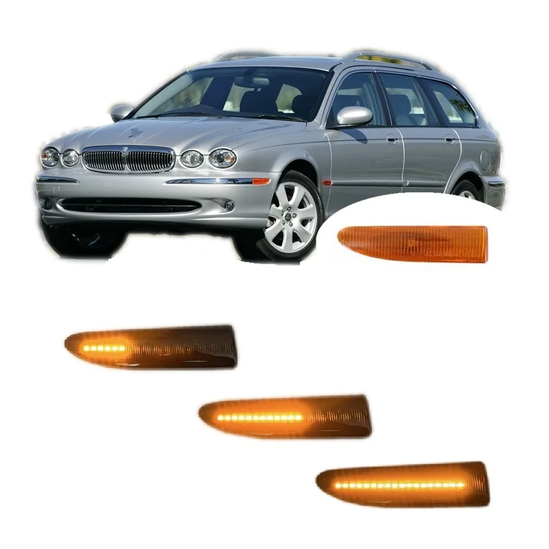 Fit for Jaguar X Type 2003 2004 2005 2006 2007 2008 2009 Dynamic LED Indicator Side Marker Signal Light