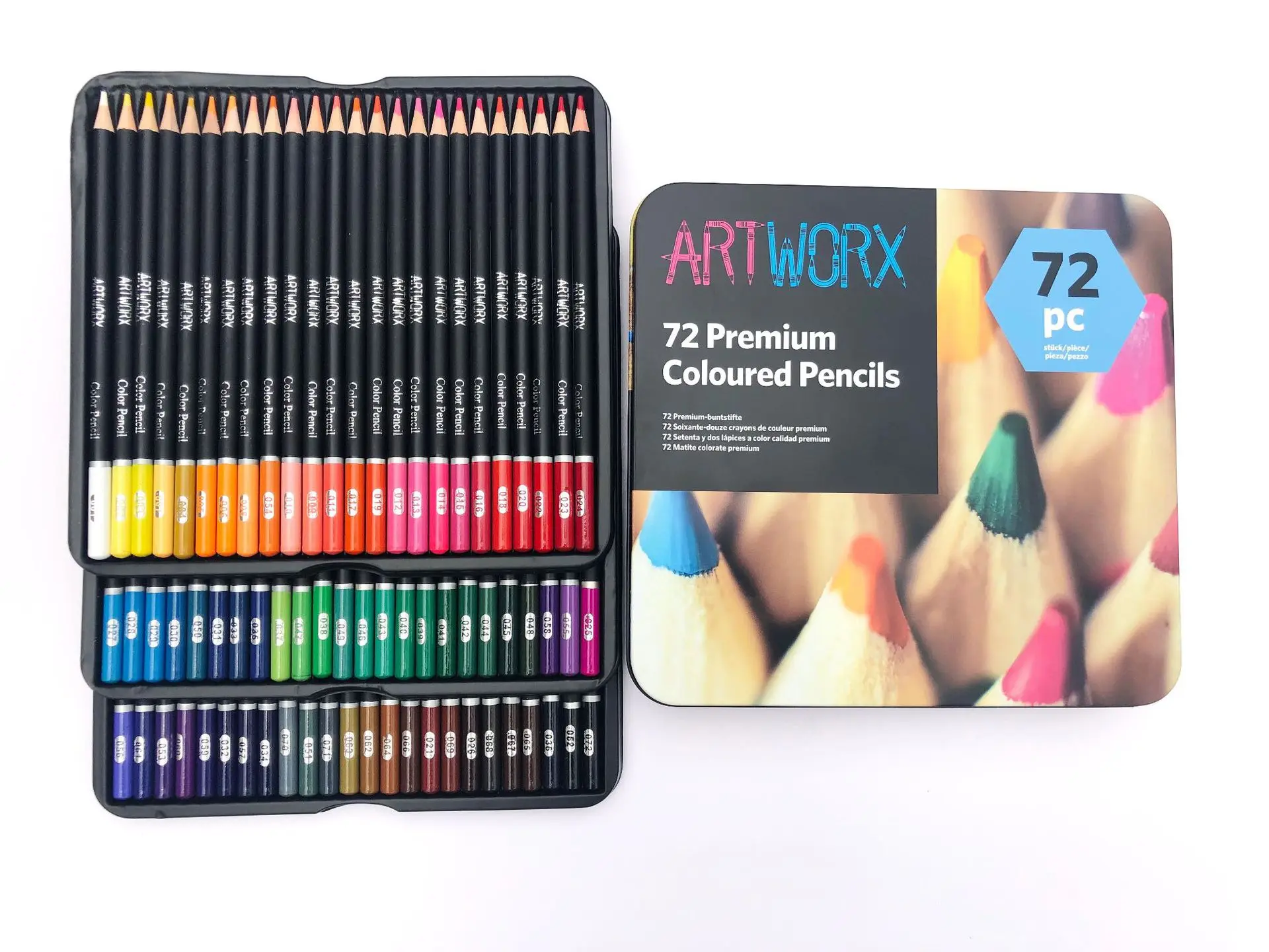 72 Colors Professional Color Pencil Set Iron Box Colored Colour Drawing Pencil Lapices De Colores School Artist Supplies image 3