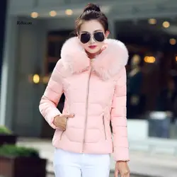 Down coats female winter jackets women parkas new fur collar hooded warm coat woman down jacket outerwears