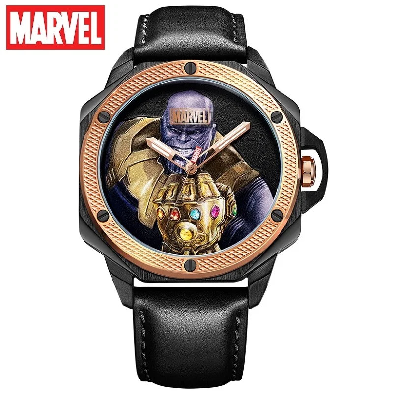 Marvel Avengers Thanos For Mens Watch Japan Quartz Wristwatch Coated Glass Waterproof Luminous Male Steel New Relogio Masculino