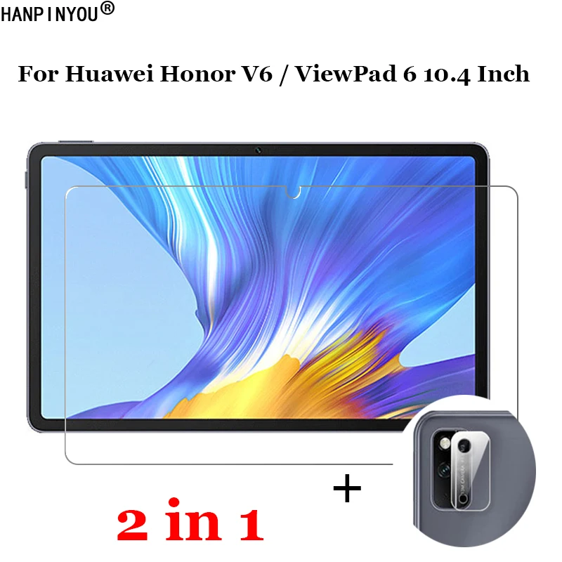 

2-in-1 Front Tempered Glass For Huawei Honor V6 / ViewPad 6 10.4" Soft Camera Lens Protection Film Screen Protector Guard