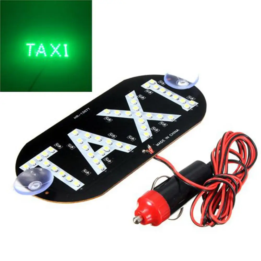 HOT SALES Cigarette Lighter LED Car Windscreen Cab Indicator Taxi Lamp Suction Sign Light