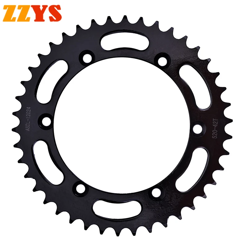 520 42T 42 Tooth Motorcycle Rear Sprocket Gear Staring Wheel for Kawasaki KLX250 KLX250R KLX250G KLX250E KLX 250 KLX250S 520-42T