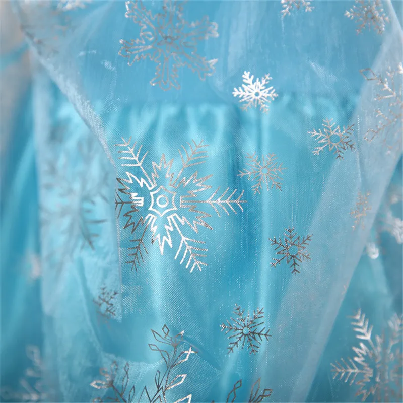 Robe de Princesse Anna Elsa en Tulle pour Fille de 4 à 8 ans, Tenue de ix, Costume Cosplay Reine des Neiges