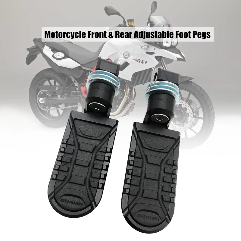 

F700GS F650GS Front & Rear Adjustable Motorcycle Footrest Rotatable Foot Pegs Rests For BMW F650 GS 2008-2017 /F 700GS 2013-2017