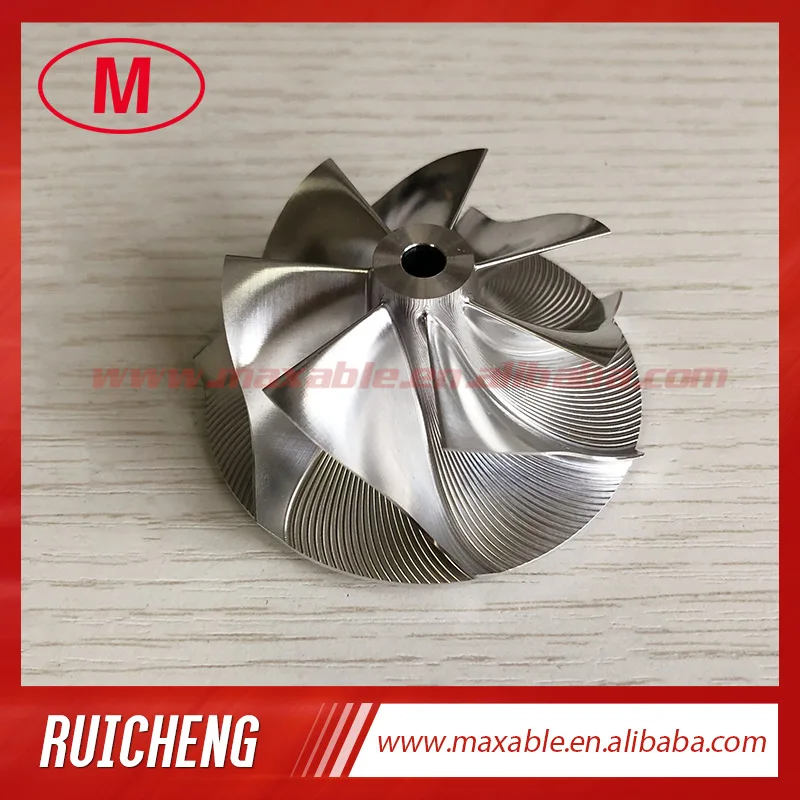 TD04HL 20T 49189-X 47.04/58.00mm 7+0 blades Turbocharger Milling/aluminum 2618/billet compressor wheel for 49189-07220