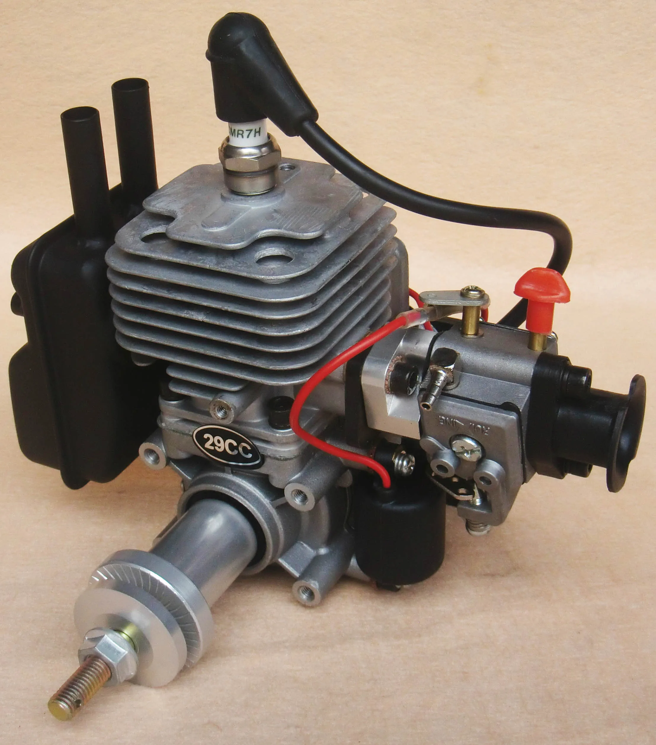 QJ Original new 29CC Gasoline Engine for RC Model Two Strokes Single Cylinder Rear Exhaust Natural Air