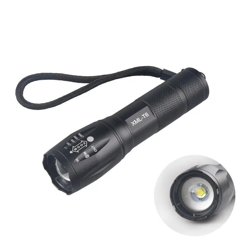 TMWT XML-T6 lamp10W 18650 battery High Powerful Lanterna troch light Compact Military Grade Zoom Tactical LED Flashlight