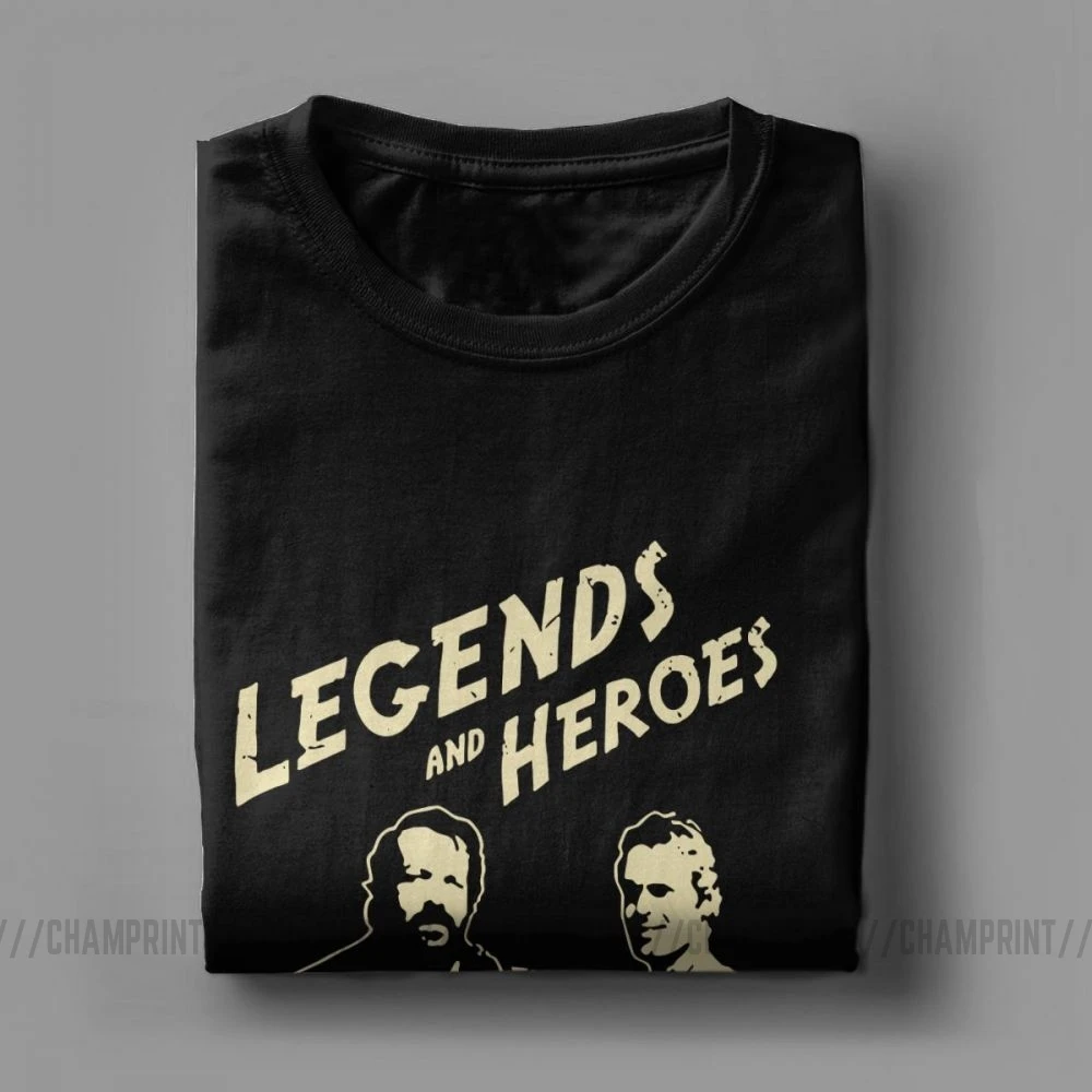 Men\'s Bud Spencer Legends And Hero Since 67 T-Shirts Terence Hill Novelty O Neck Short Sleeve Tops Cotton Tee Gift Idea T Shirt